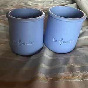 La Fermière Blue Ceramic Kitchen Jars